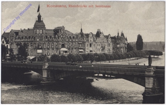 Konstanz, Rheinbrücke mit Seestrasse