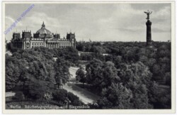 Berlin, Reichstaggebäude und Siegessäule
