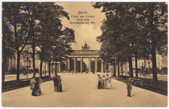 ak180464 Berlin, Unter den Linden, Blick zum Brandenburger Tor