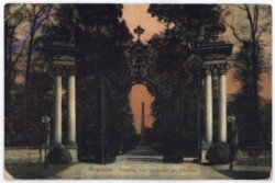 ak180468 Potsdam, Eingang von Sanssouci am Obelisk