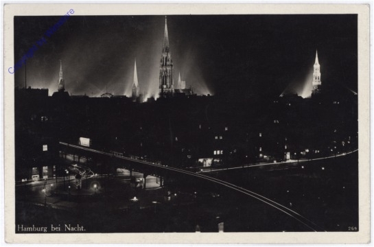 Hamburg, bei Nacht