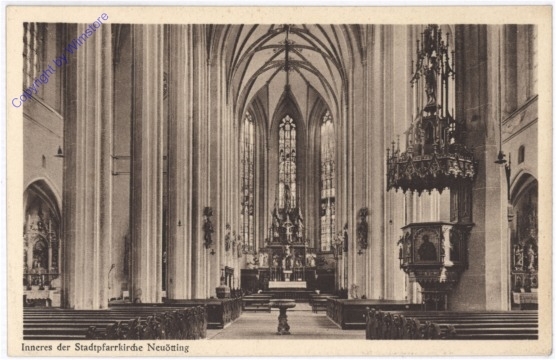ak180530 Neuötting, Inneres der Stadtpfarrkirche