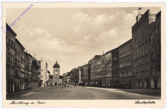 ak180532 Neuötting, Stadtplatz