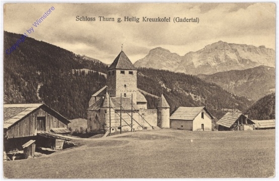Schloss Thurn g. Heilig Kreuzkofel (Gadertal)