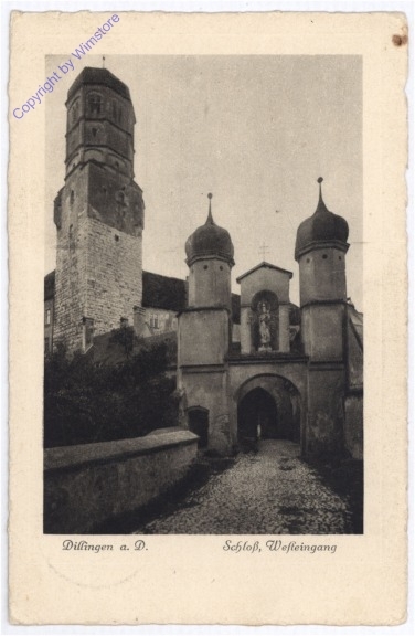 Dillingen a.D., Schloss, Westeingang
