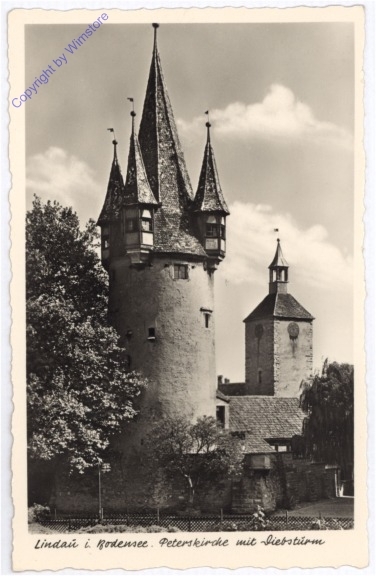 Lindau, Peterskirche mit Diebsturm