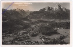 Berchtesgaden, mit Watzmann u. Steinernen Meer