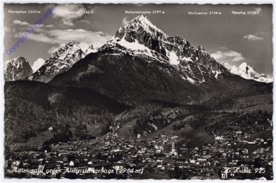 ak180577 Mittenwald, gegen Wettersteingebirge