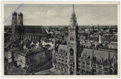 München, Rathaus und Frauenkirche