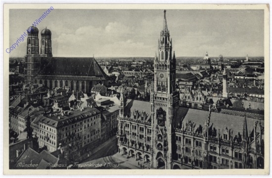 München, Rathaus und Frauenkirche