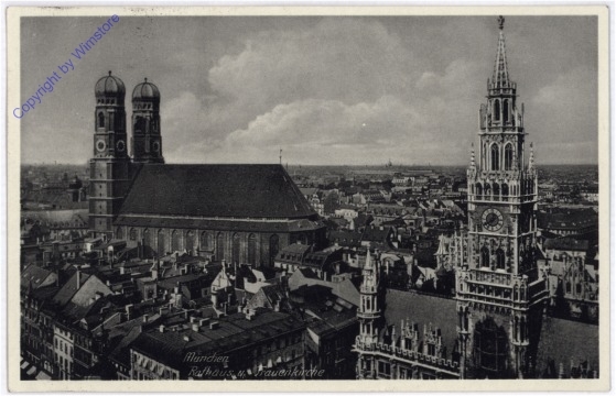München, Rathaus und Frauenkirche