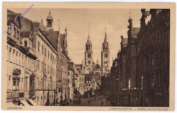 ak180611 Nürnberg, Lorenzkirche u. Karolinenstrasse