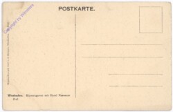 Wiesbaden, Blumengarten mit Hotel Nassauer Hof