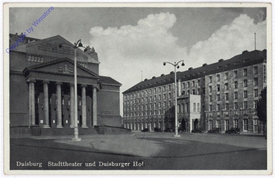 Duisburg, Stadttheater und Duisburger Hof