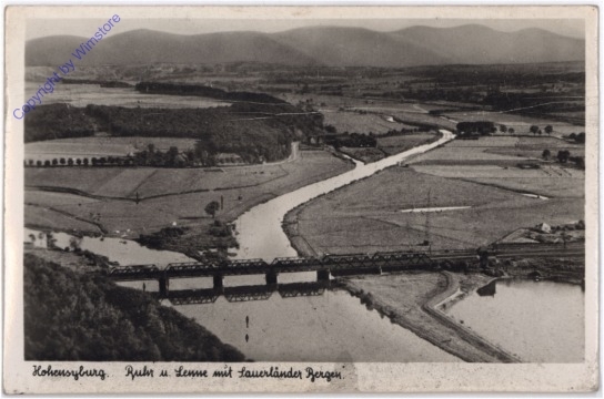 Hohensyburg, Ruhr u. Senne mit Sauerländer Berge