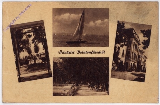 Balatonfüredröl, Ansicht