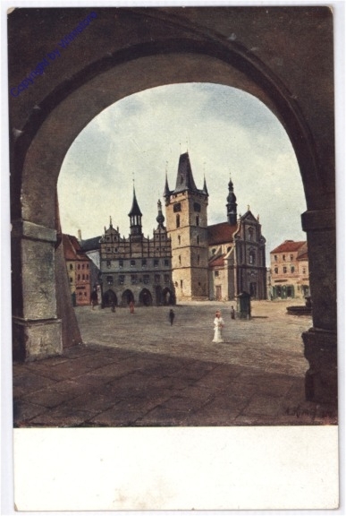 ak181452 Alt-Leitmeritz, Stadtplatz