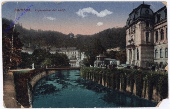 ak181530 Karlovy Vary (Karlsbad), Tepl-Partie bei Pupp