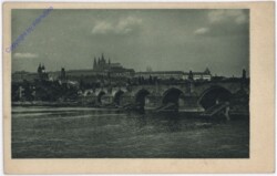 Praha (Prag), Ansicht - Werbekarte für die Prager Herbstmesse 1922
