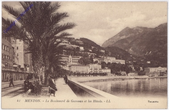 Menton, Le Boulevard de Garavan