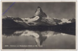 ak181640 Matterhorn, und Stellisee