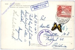 ak181649a Jungfraubahn, Blick vom Mönch auf Jungfraujoch