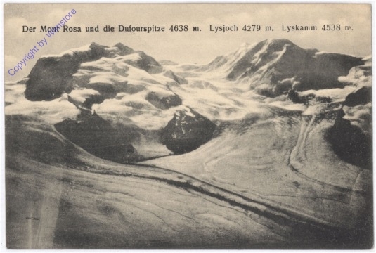 Mont Rosa und Dufourspitze