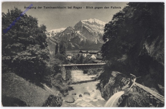 Ragaz, Blick gegen den Falknis