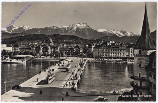 ak181739 Luzern, und die Alpen