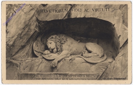 ak181743 Luzern, Löwendenkmal