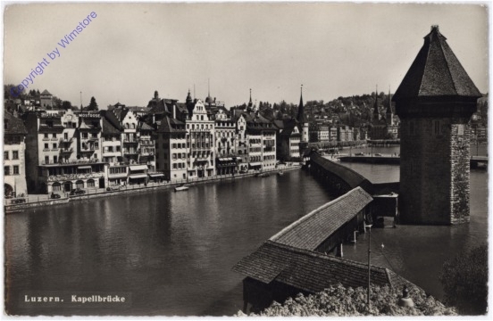 ak181745 Luzern, Kapellbrücke