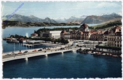 ak181746 Luzern, Bahnhof mit Kunst- und Kongresshaus