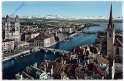 Zürich, und die Alpen