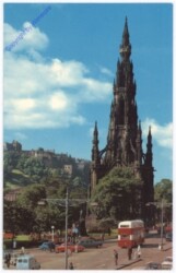 Edinburgh, The scott monument and princes street