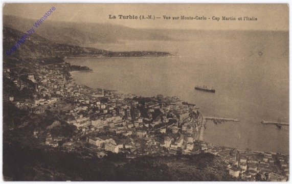 Monaco, La Turbie, Vue sur Monte-Carlo