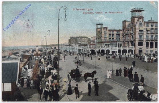 Scheveningen, Boulevard, Oranje- en Palace-Hotel