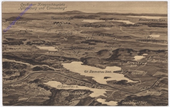 Gilgenburg und Tannenberg, Östlicher Kriegsschauplatz