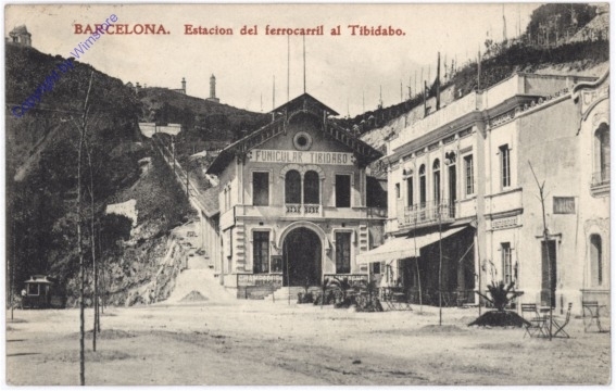 Barcelona, Estacion del ferrocarril al Tibidabo