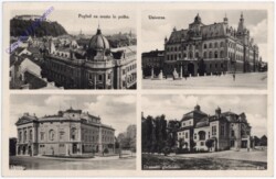 ak182008 Laibach, Multiansicht