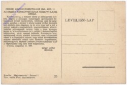 Görgei Levele Kossuth-Hoz 1849