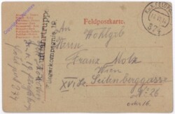 Feldpostkarte mit Vordruck