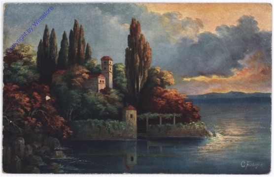 Burganlage am Ufer