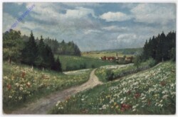 ak182265 Feldweg ins Dorf