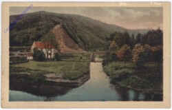 ak182272 Flusslauf mit Brücke