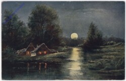 ak182274 Am Seeufer bei Nacht