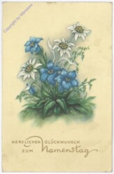 ak182331 Enzian und Edelweiß, Namenstag