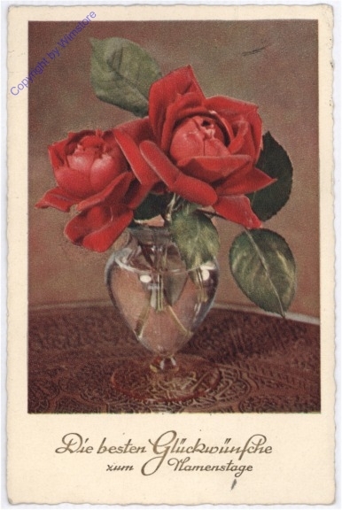 ak182335 Rosen in Vase, Namenstag