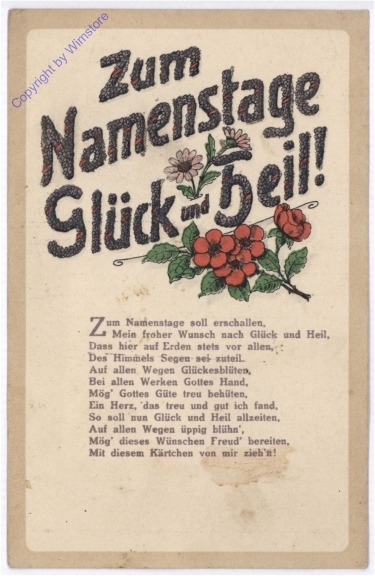 ak182337 Vers, Namenstag