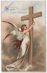 Engerl mit Kreuz