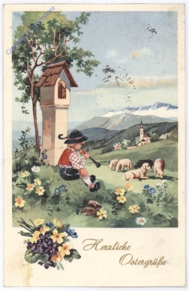 Schäfer mit seiner Herde